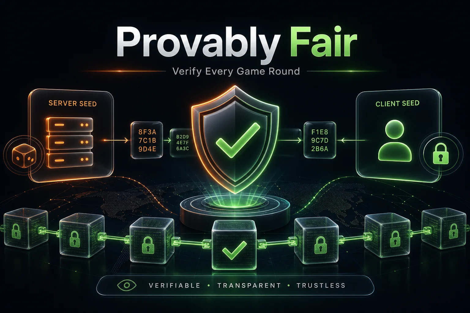 Provably fair verification for Rainbet Plinko